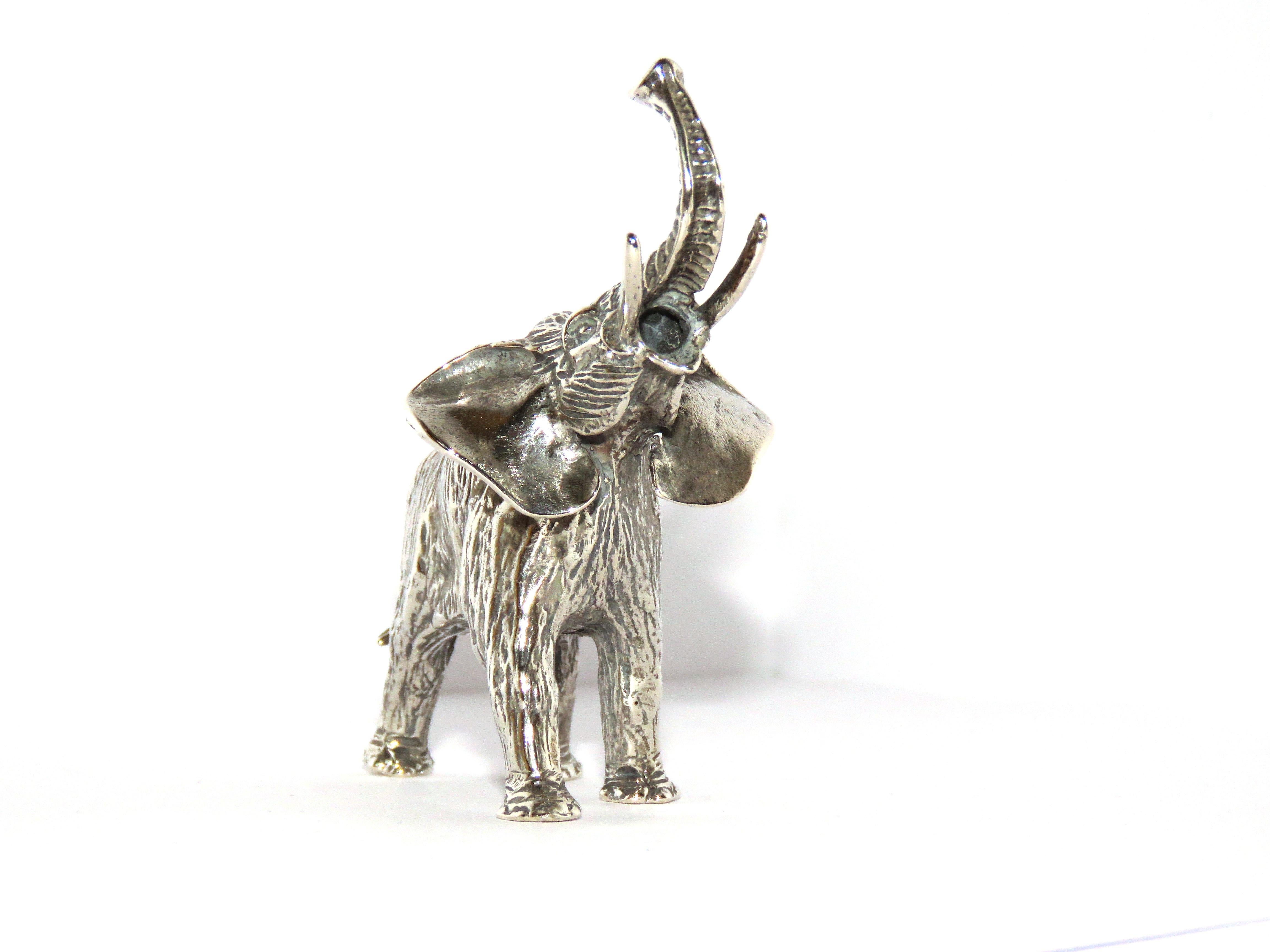 Solid Silver Elephant Figurine Vintage, 1970s at 1stDibs solid silver