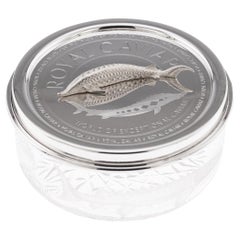 Jarra de caviar de plata maciza y cristal, Pushkin Alexander
