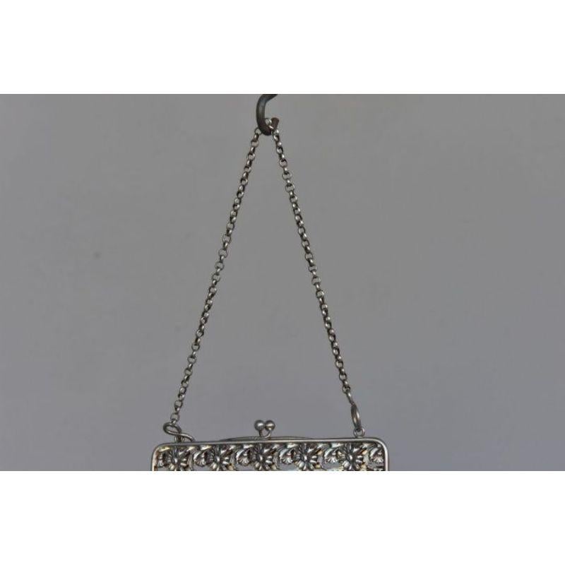 Solid Silver Handbag, Late 19th Century For Sale 1
