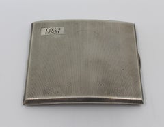 Solid Silver Hip Cigarette Case Birmingham, 1934