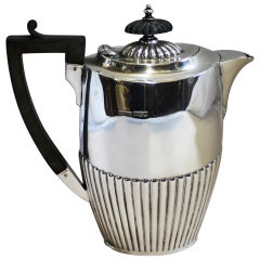 Solid Silver Hot Water Jug Harrison Fisher & Co, 1936