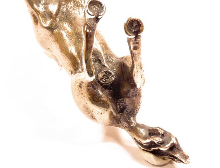 Solid Silver Italian Horse Figurine Vintage, 1970s For Sale at 1stDibs