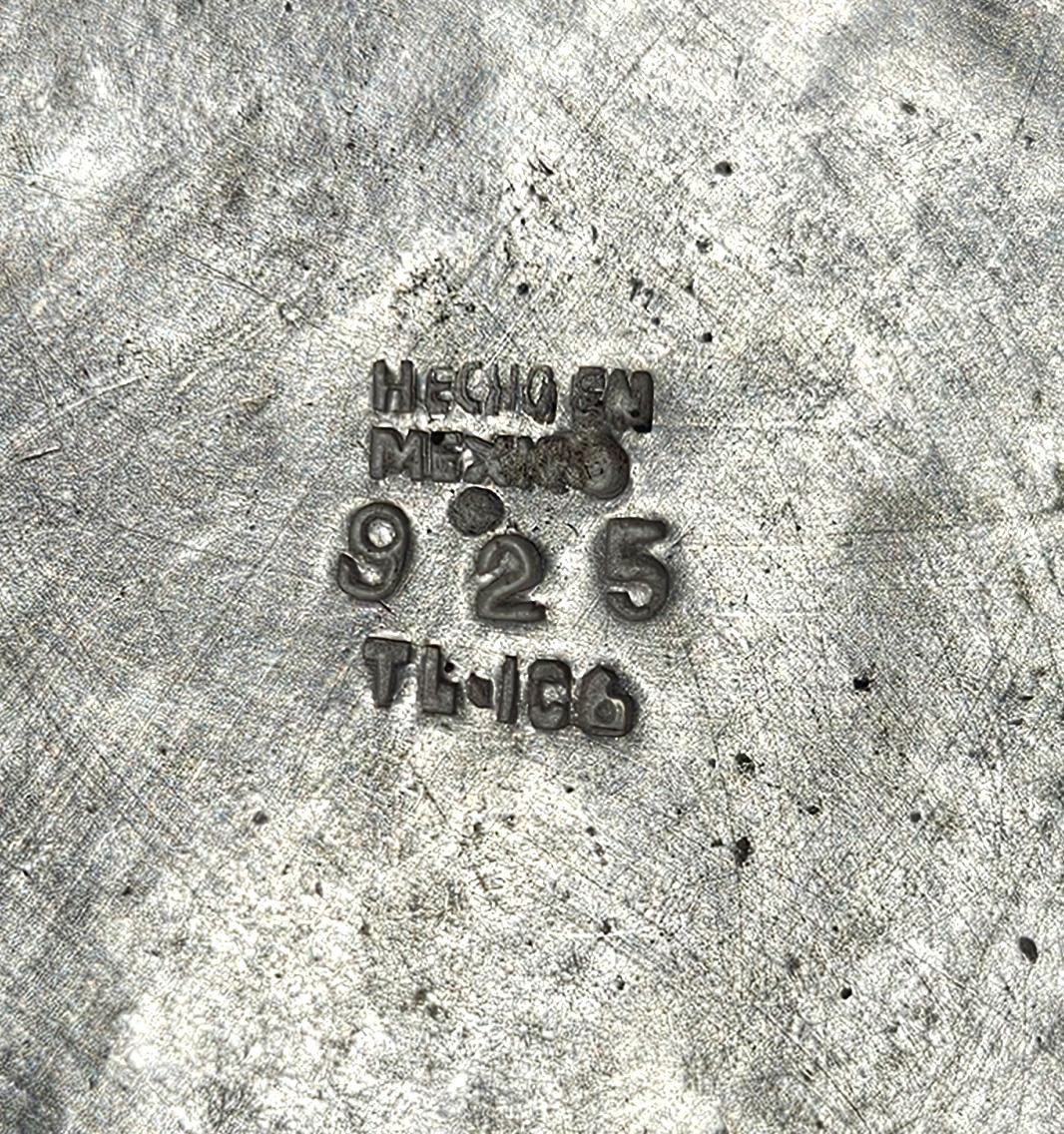 Ciotola a forma di pappagallo in argento massiccio 925 e lapislazzuli, att. Los Castillo, Taxco, Messico in vendita 3