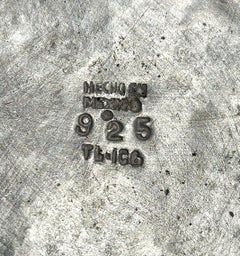 Solid 925 Silver & Lapis Lazuli Parrot Bowl, att. Los Castillo, Taxco, Mexico