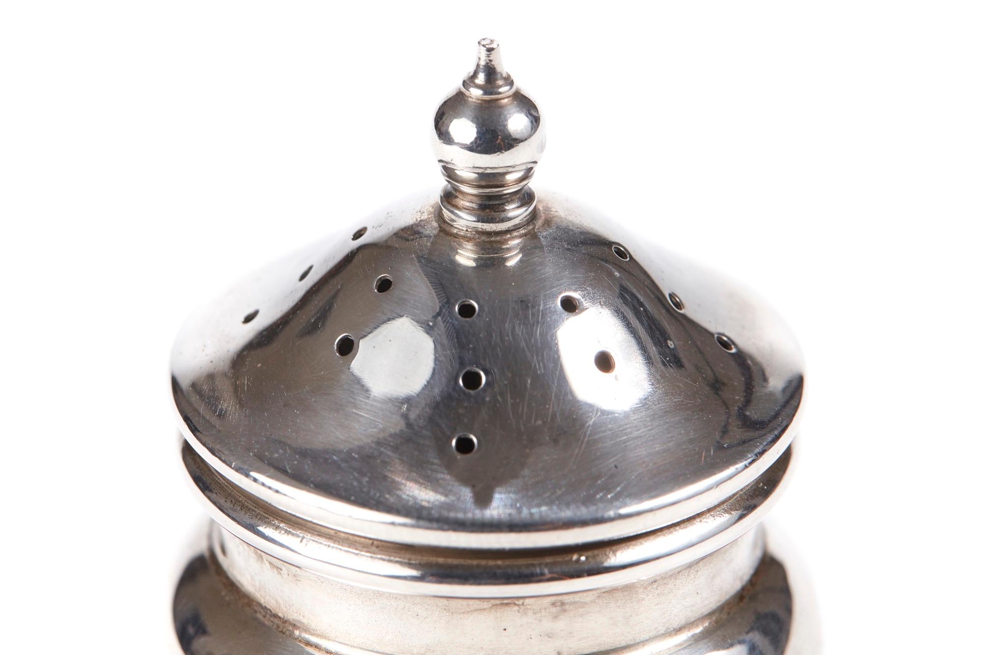 Art Deco Solid Silver Pepperette, 1920 For Sale