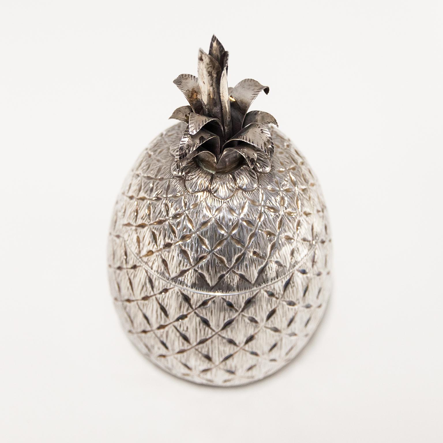 Massiv Silber Ananas Eiskübel (Hollywood Regency) im Angebot