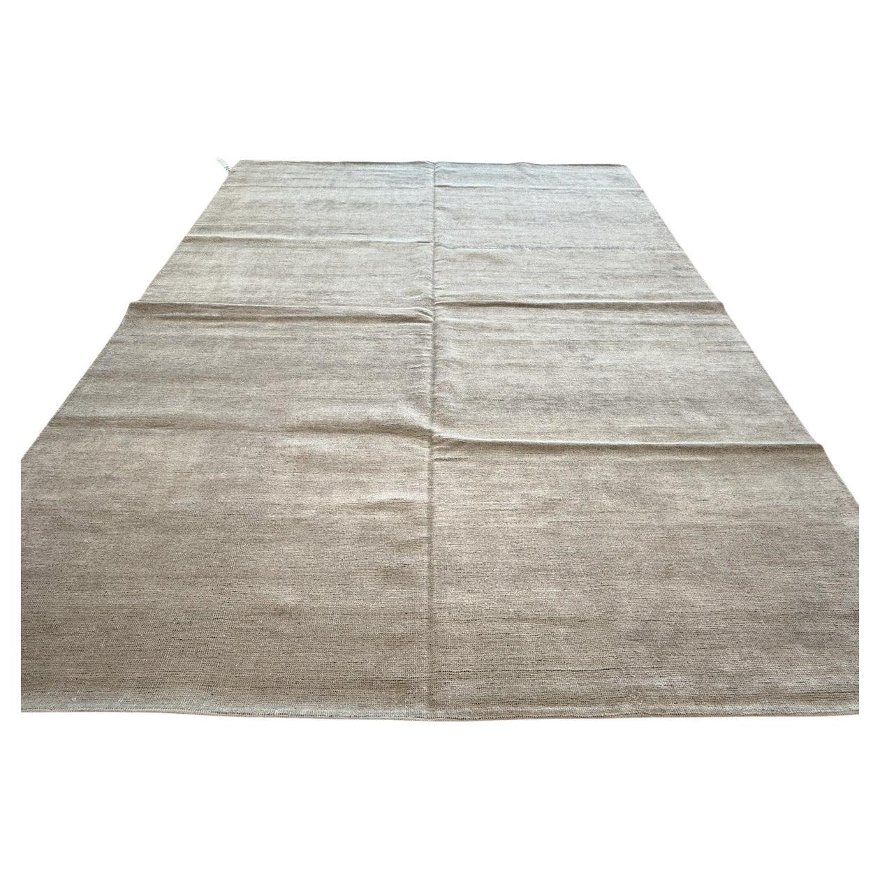 Solid Silver Plain Design Area Rug