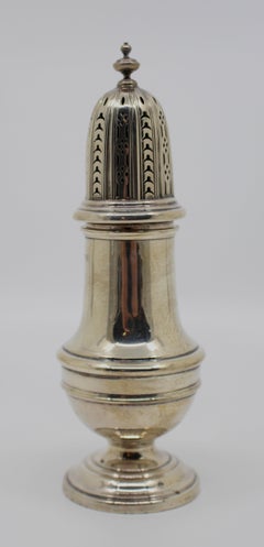 Solid Silver Sugar Dredger Hallmarked Birmingham, 1969