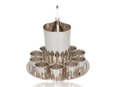 Set da cocktail svedese in argento massiccio di Hugo Strömdahl