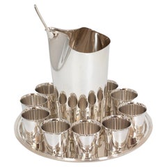 Solid Silver Swedish Cocktail Set by Hugo Strömdahl