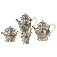 Antique Solid Silver Tea and Coffee Service, 19th Century