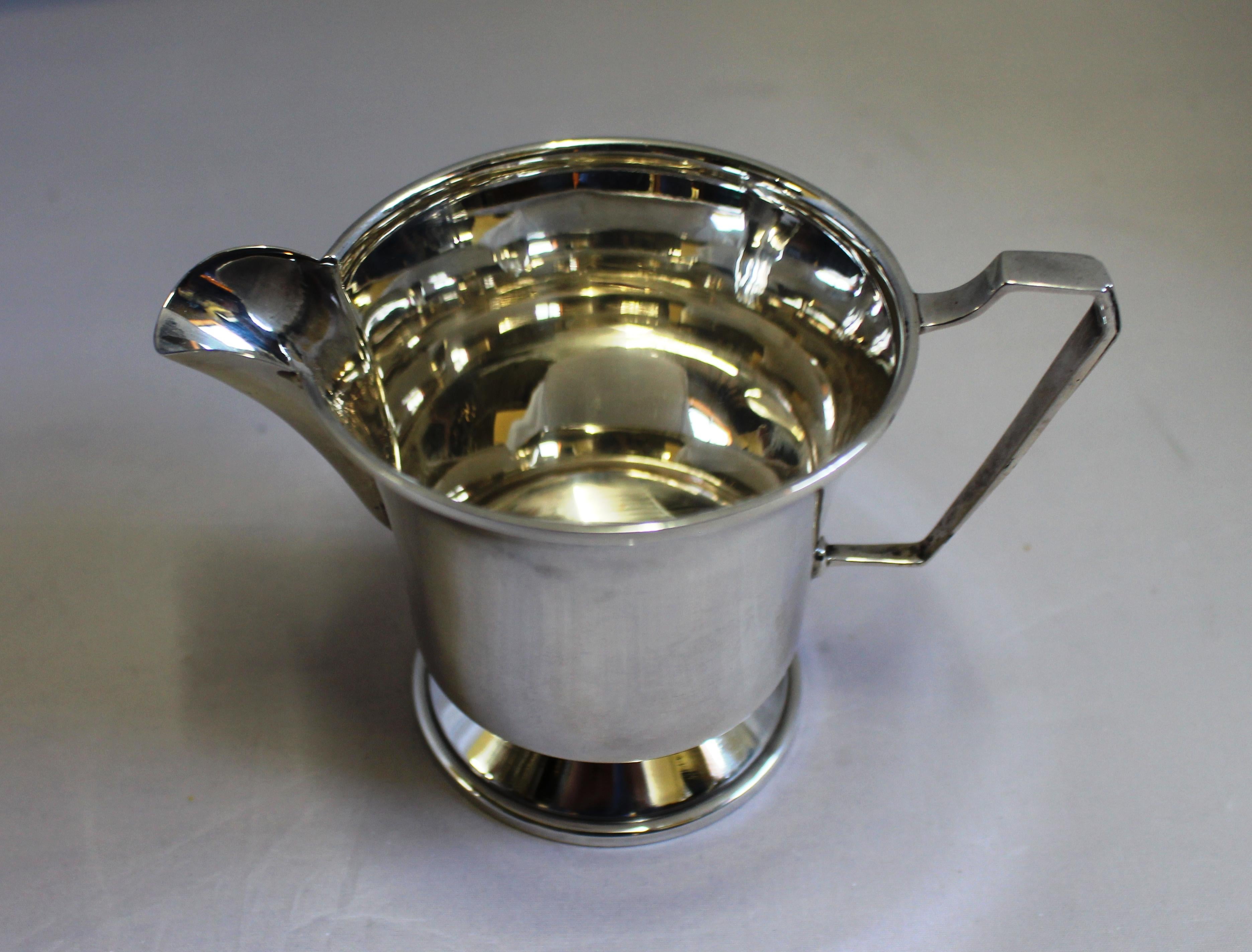 Service à thé en argent massif Charles S Green & Co Ltd, 1947 Bon état à Worcester, Worcestershire
