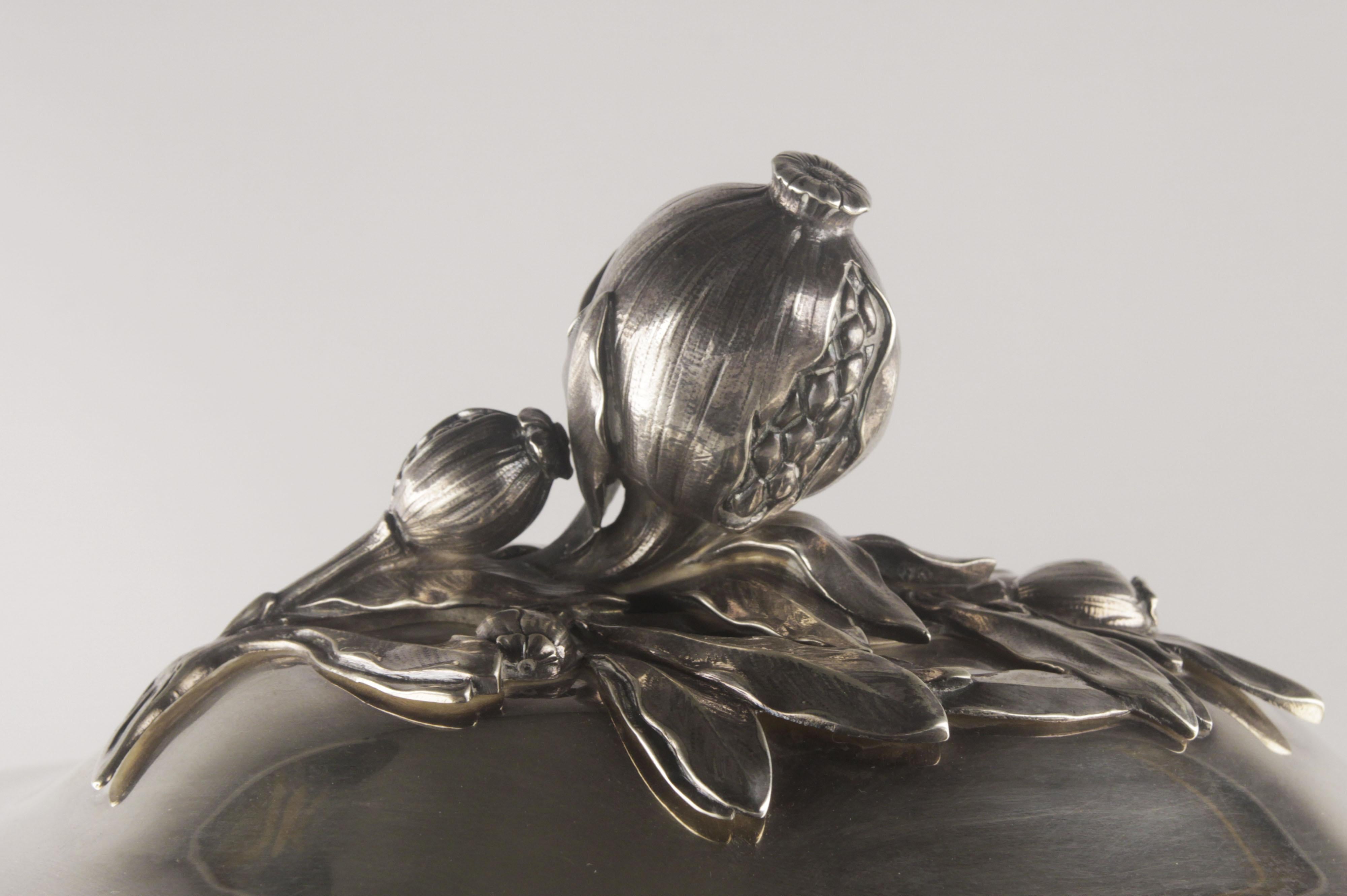 French Emile Puiforcat solid silver tureen