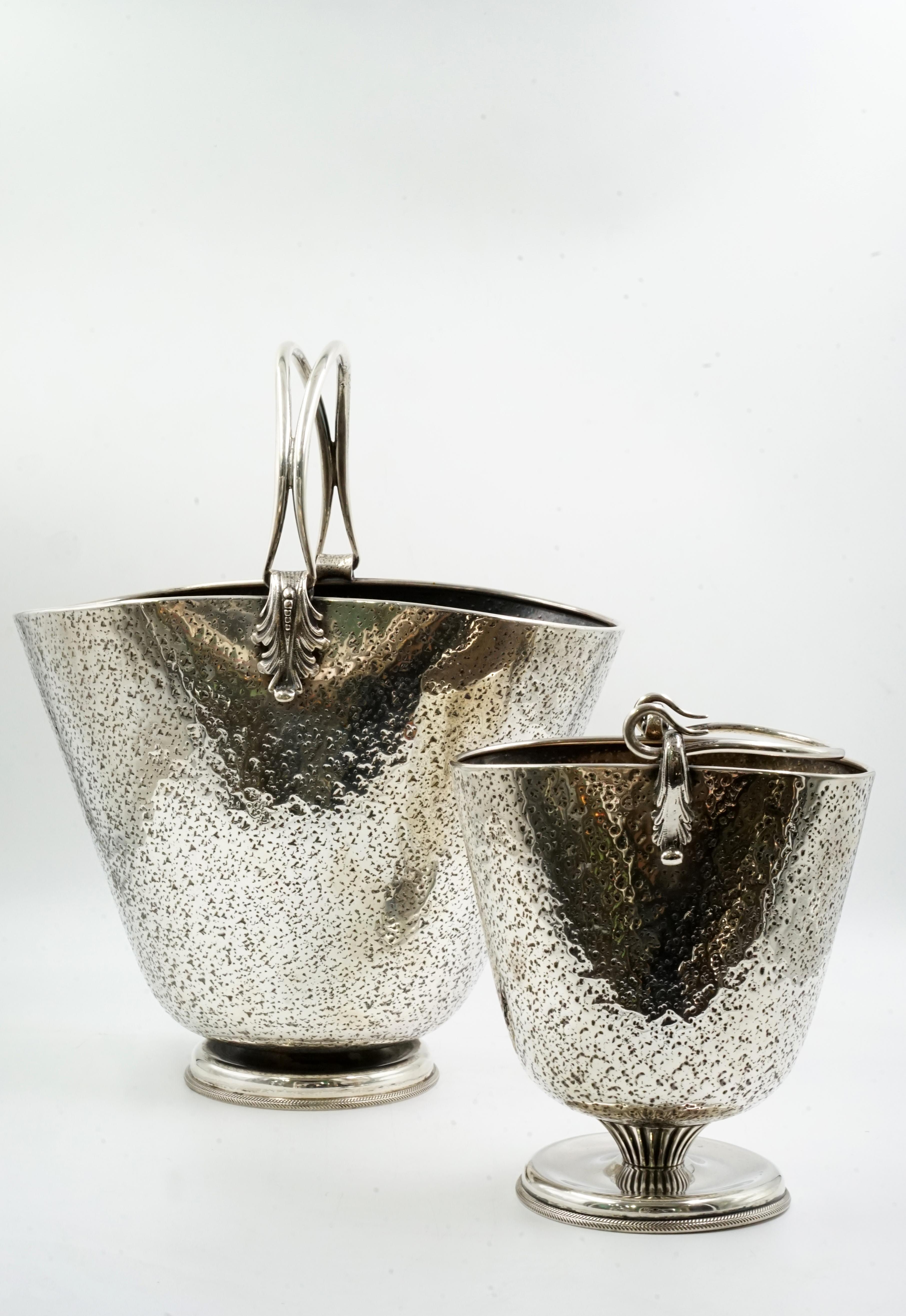 solid silver wine cooler and ice bucket mid century Italian double wine cooler Mid century styleirca 1960
Origin Italy
Solid 800 silver punch also has the manufacturer's stamp
Perfect condition - natural wear and tear from use
Without restoration