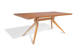 Solid Single Slab Live Edge Dutch Table in Elm by Mark Jupiter