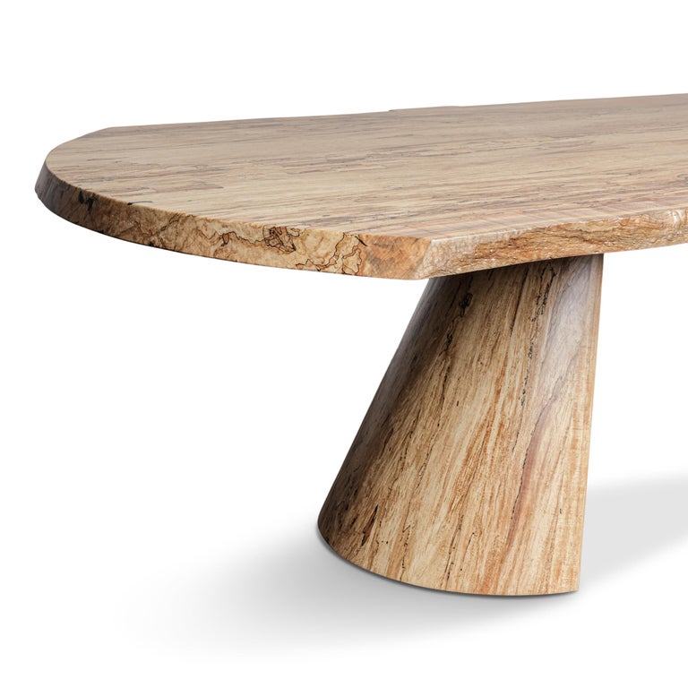 In Stock Solid Spalted Maple Dining Table 12 Ft Cove Base For