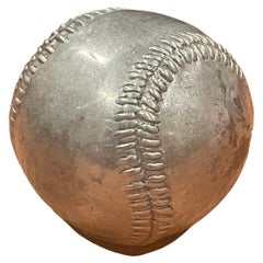 Solid Steel Baseball Paperweight