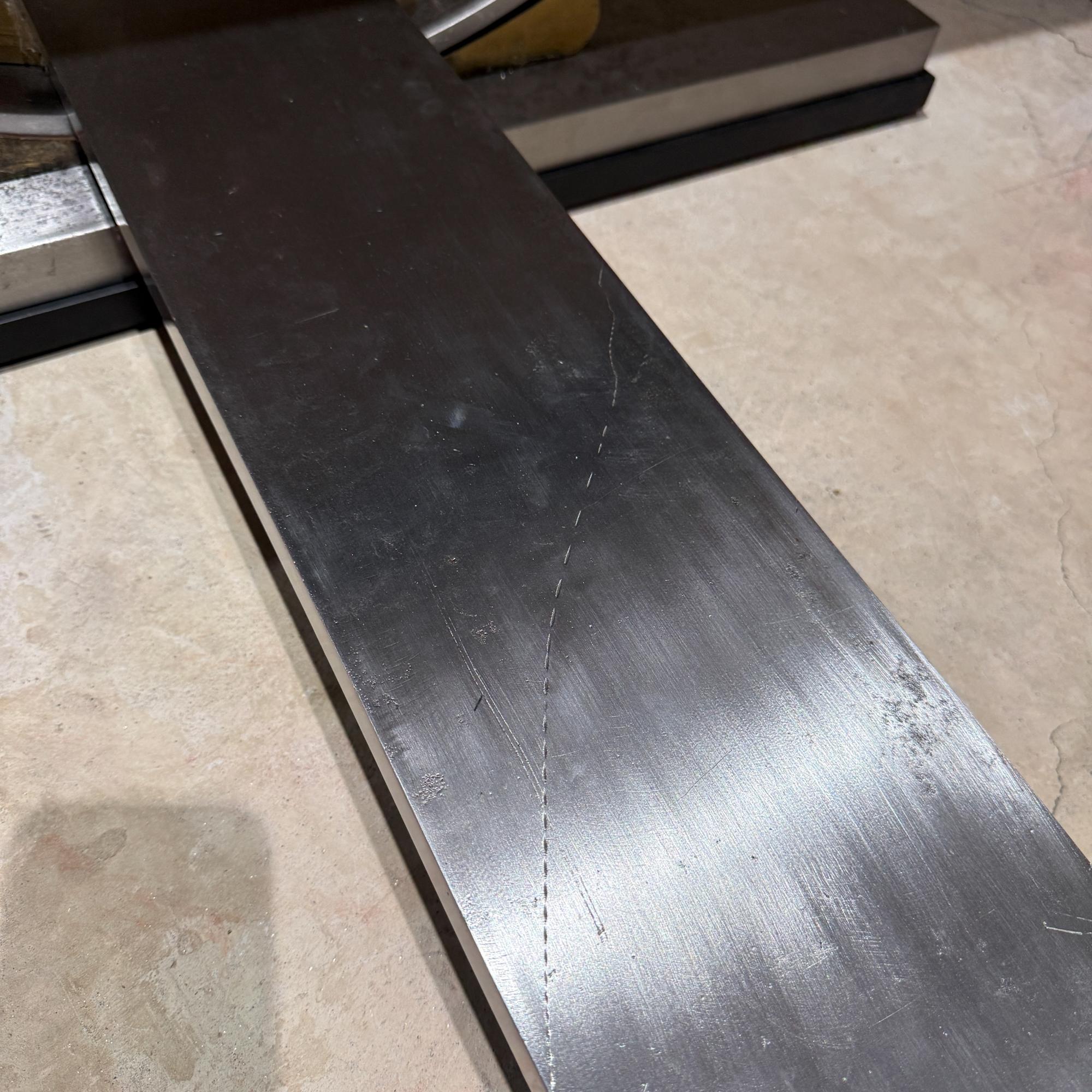 Solid Steel Bronze Table Base Mexico Revival Neoclassical Attributed Arturo Pani For Sale 4