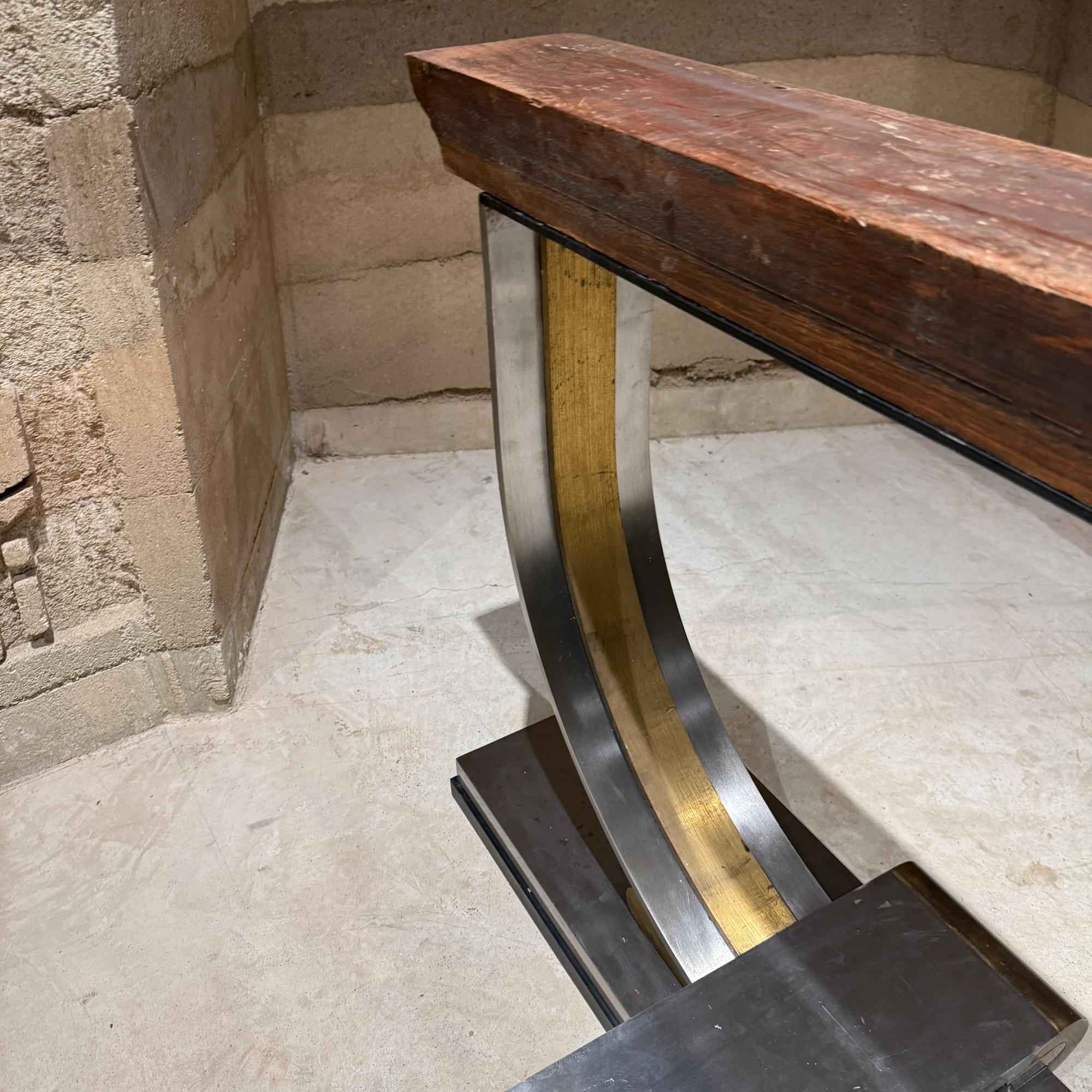 Solid Steel Bronze Table Base Mexico Revival Neoclassical Attributed Arturo Pani For Sale 6