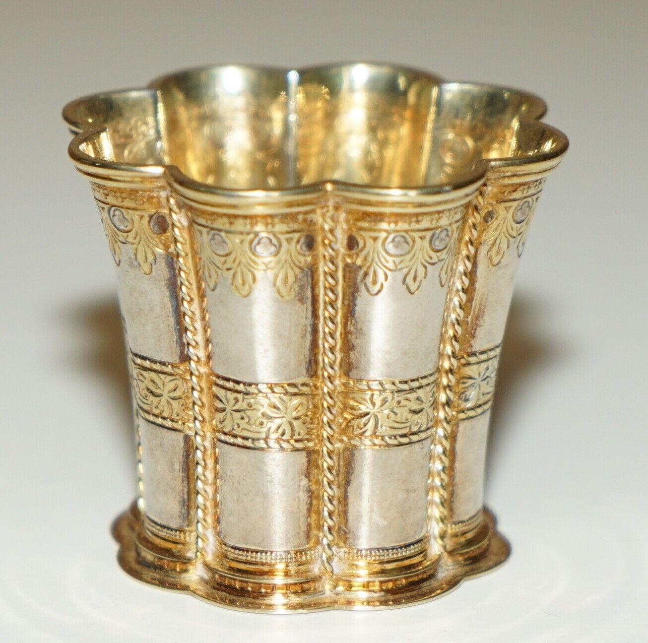 Royal House Antiques

Royal House Antiques is delighted to offer for this stunning period gold gilt Solid Sterling Silver 1967 dated Queen Margreth cup which has a gold gilt finish

I have another of these listed under my other items which is