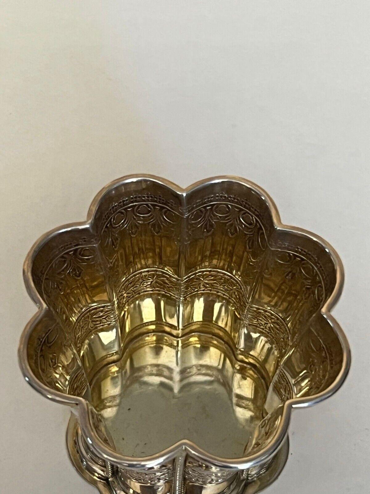 SÓLIDA PLATA DE ESTERLINA FECHADA EN 1967 COMPLETAMENTE MARCADA CON LA COPA DE LA REINA MARGRETHE PLATA Plata esterlina en venta