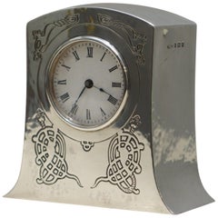 Reloj de carraca en miniatura Liberty's London 1915 de plata de ley maciza Tudric Feel