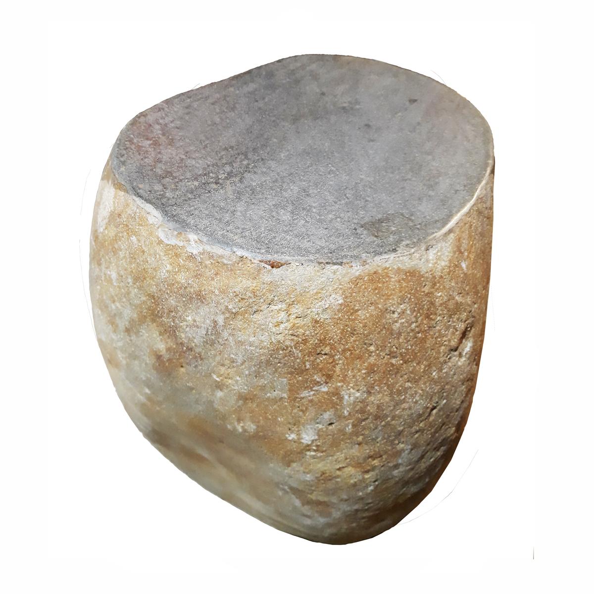 solid stone side table