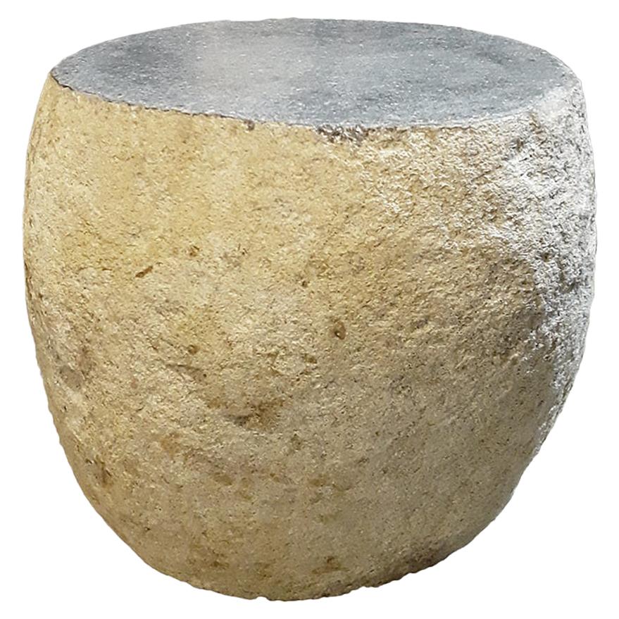Solid Stone End Table or Stool