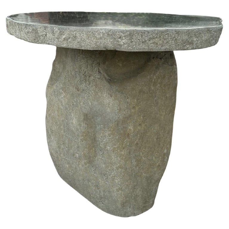 Solid Stone Round Table from Java, Indonesia For Sale at 1stDibs