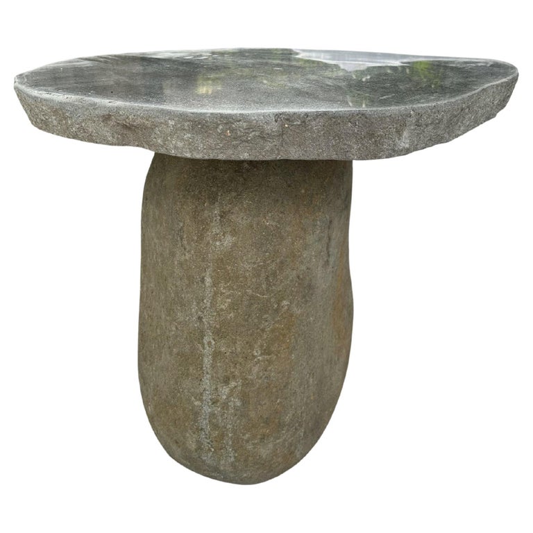 Solid Stone Round Table from Java, Indonesia For Sale at 1stDibs