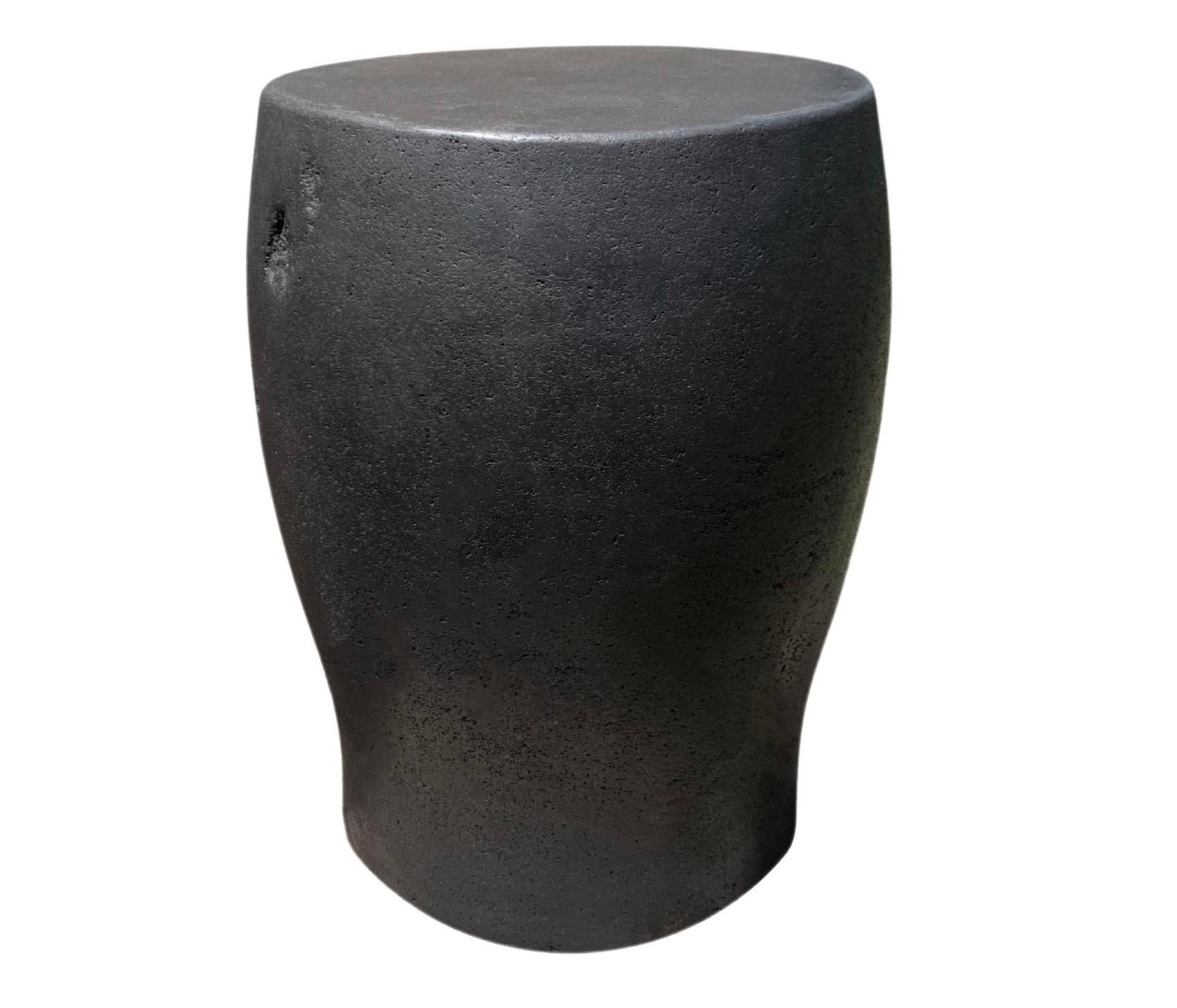 Hand-Crafted Solid Stone Side Table / Pedestal from Java, Indonesia, C. 1950 For Sale