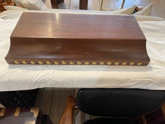 Solid Teak and Brass Platform Base or Plinth.  Use for your pond yacht