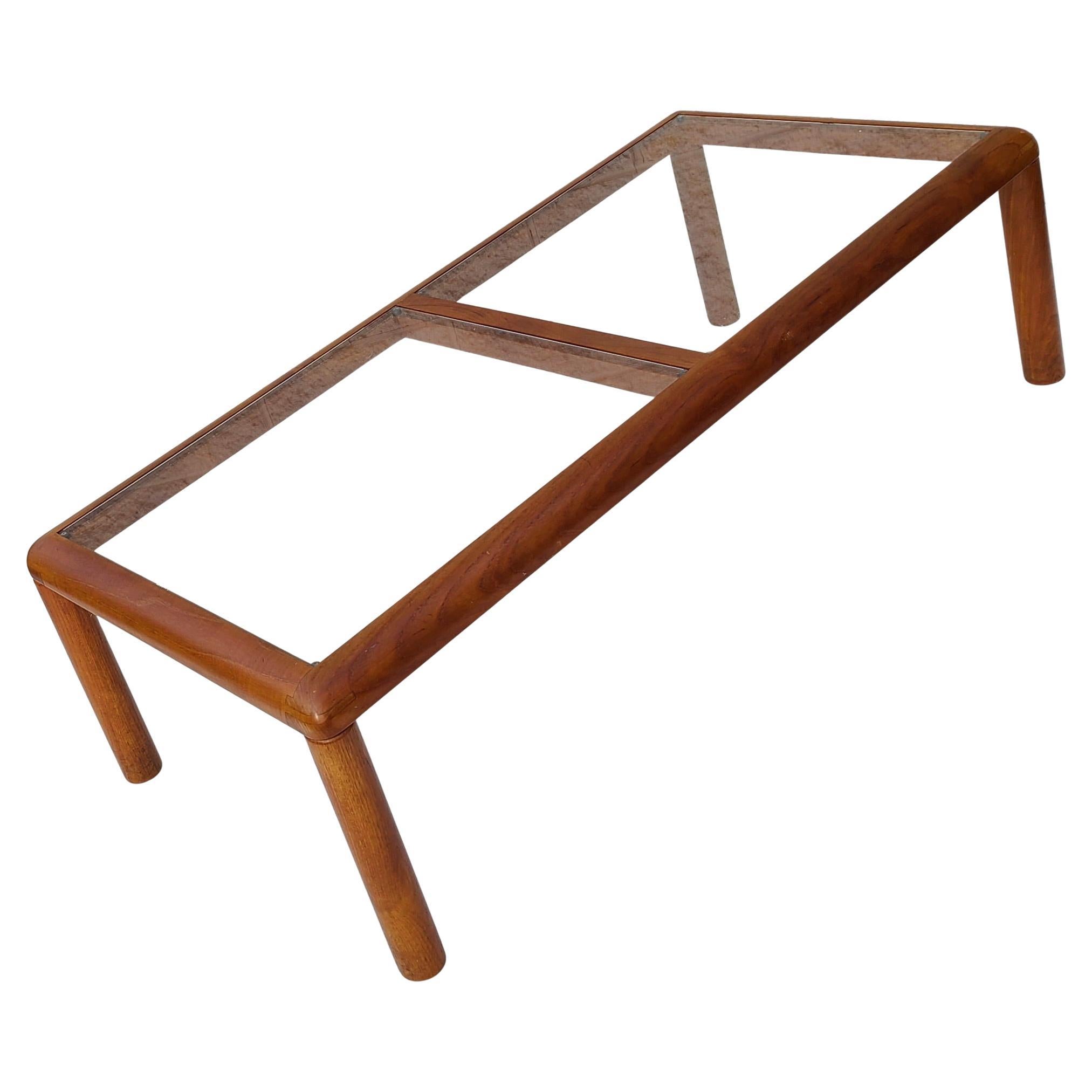 Table basse en teck massif au design danois D-SCAN Bon état - En vente à Fraser, MI
