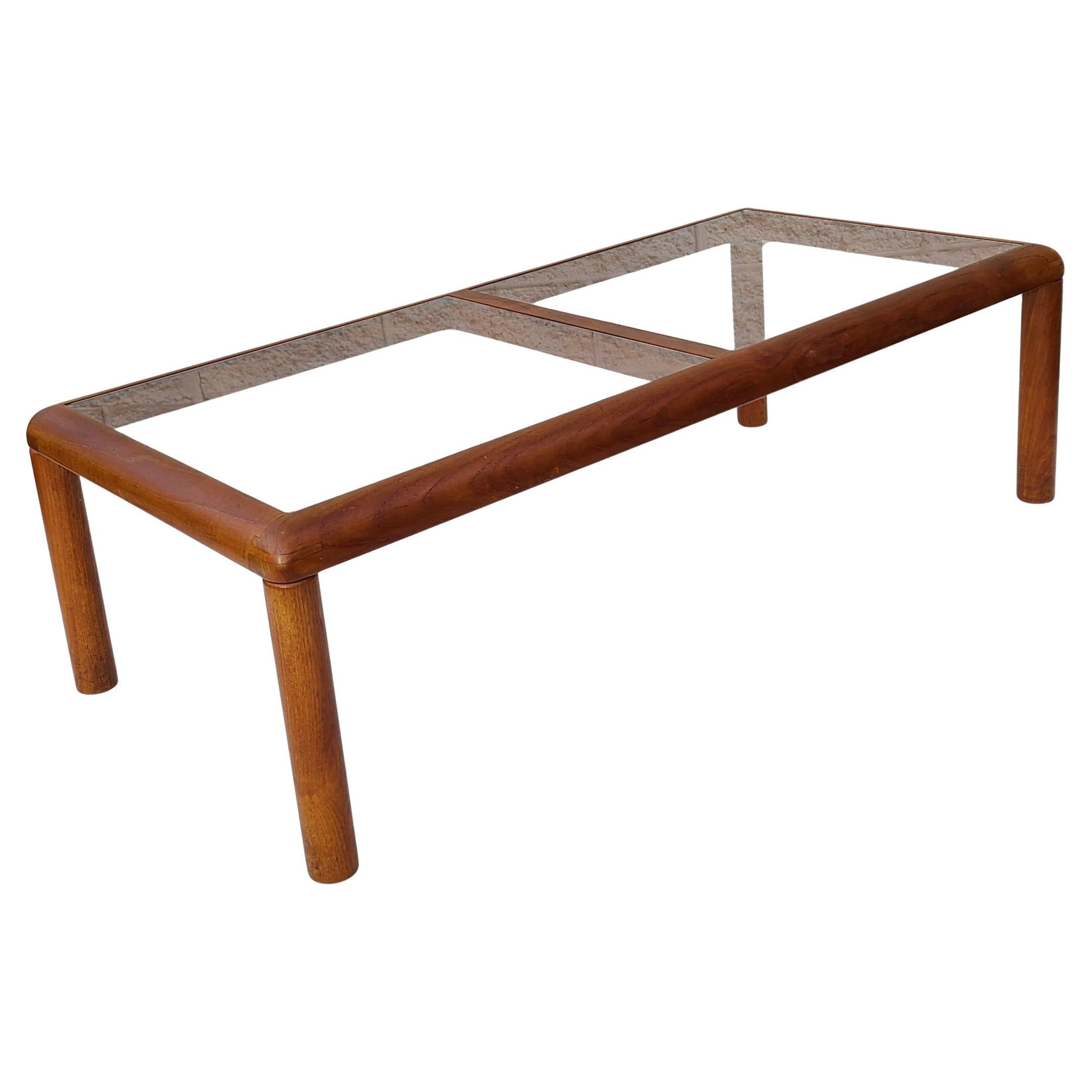 Fin du 20e siècle Table basse en teck massif au design danois D-SCAN en vente