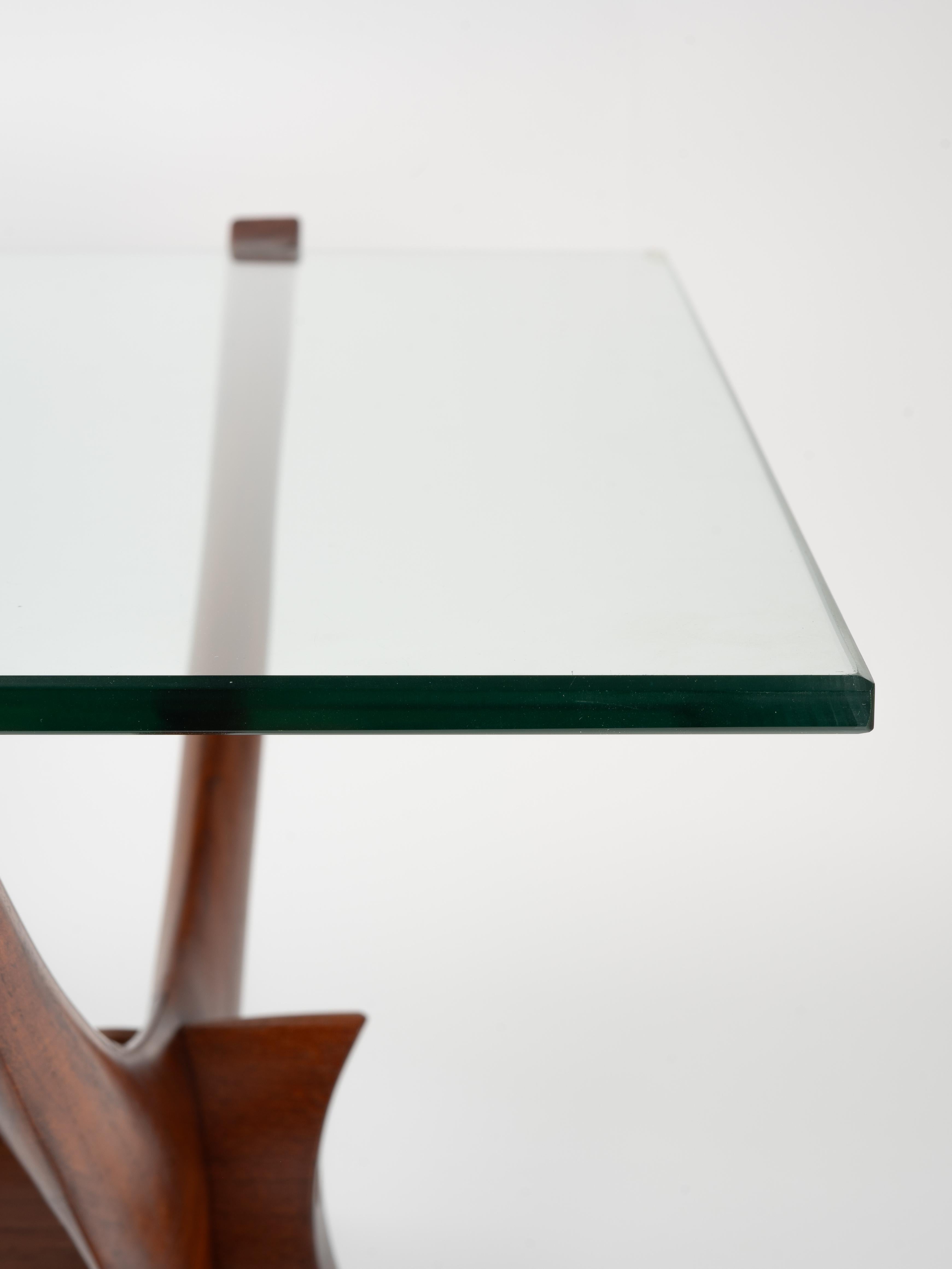 Couchtisch „Condor“ aus massivem Teakholz und Glas von Fredrik Schriever-Abeln im Angebot 9