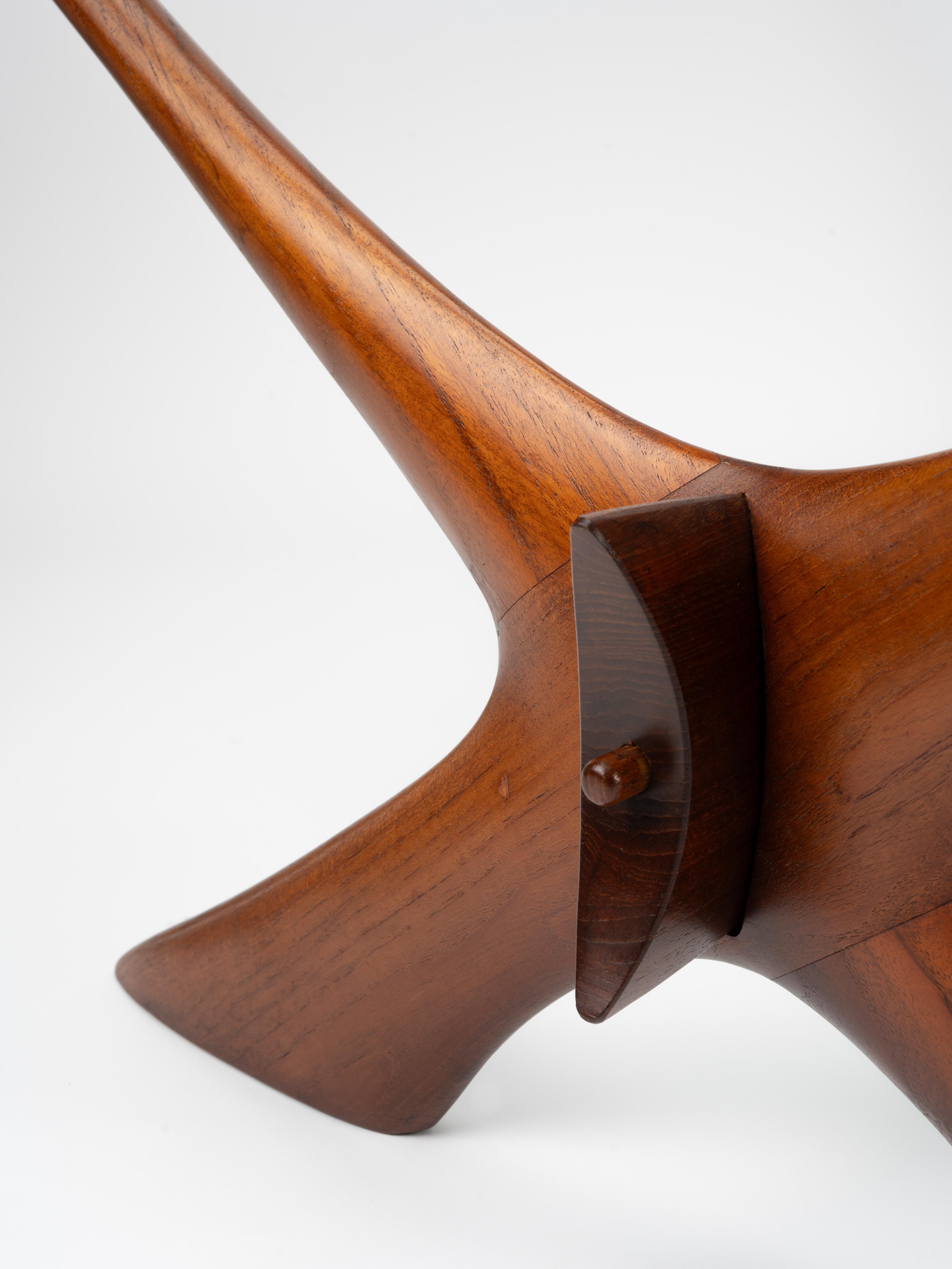 Couchtisch „Condor“ aus massivem Teakholz und Glas von Fredrik Schriever-Abeln im Angebot 3
