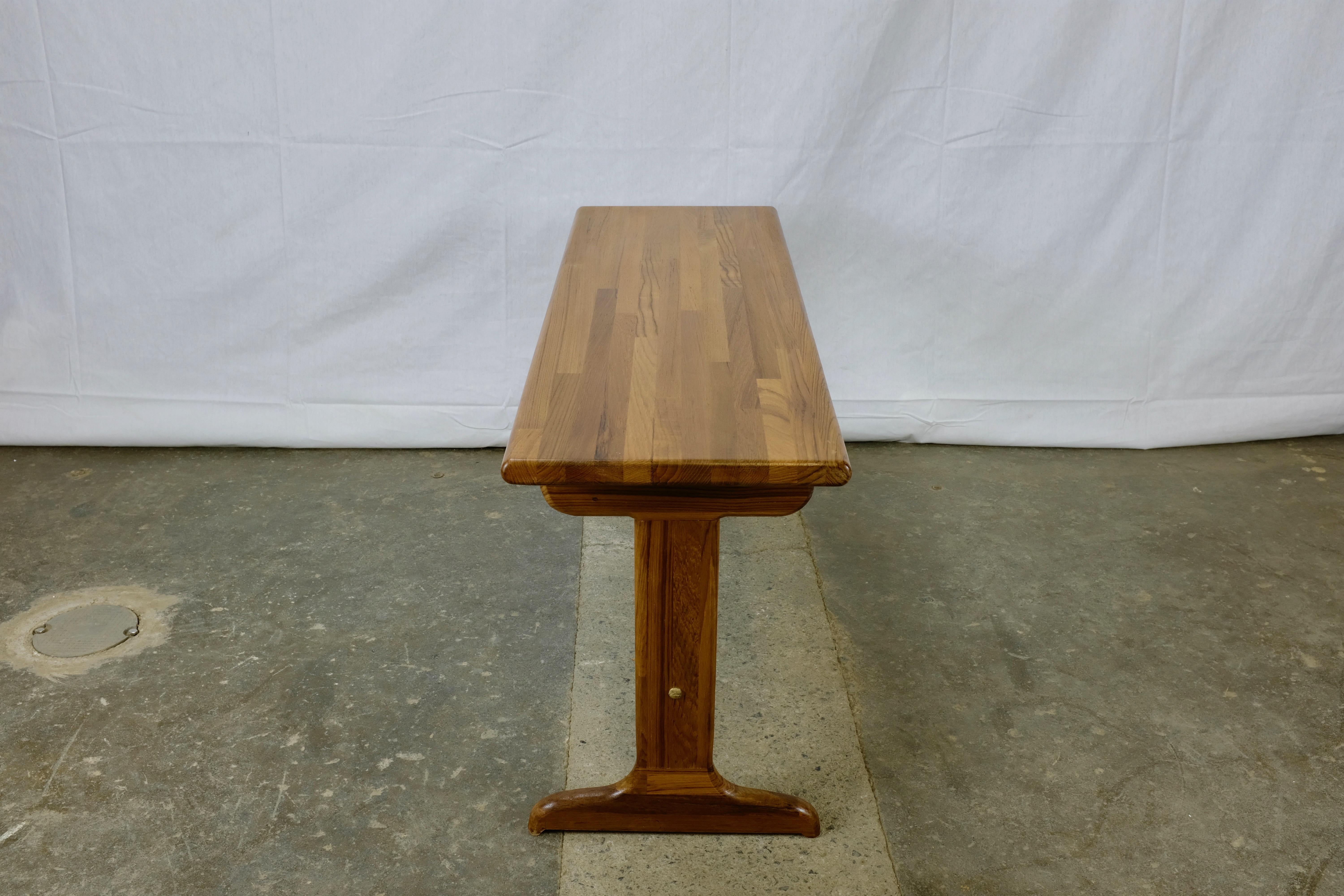 Canadian Solid Teak Bench or Coffee Table For Sale