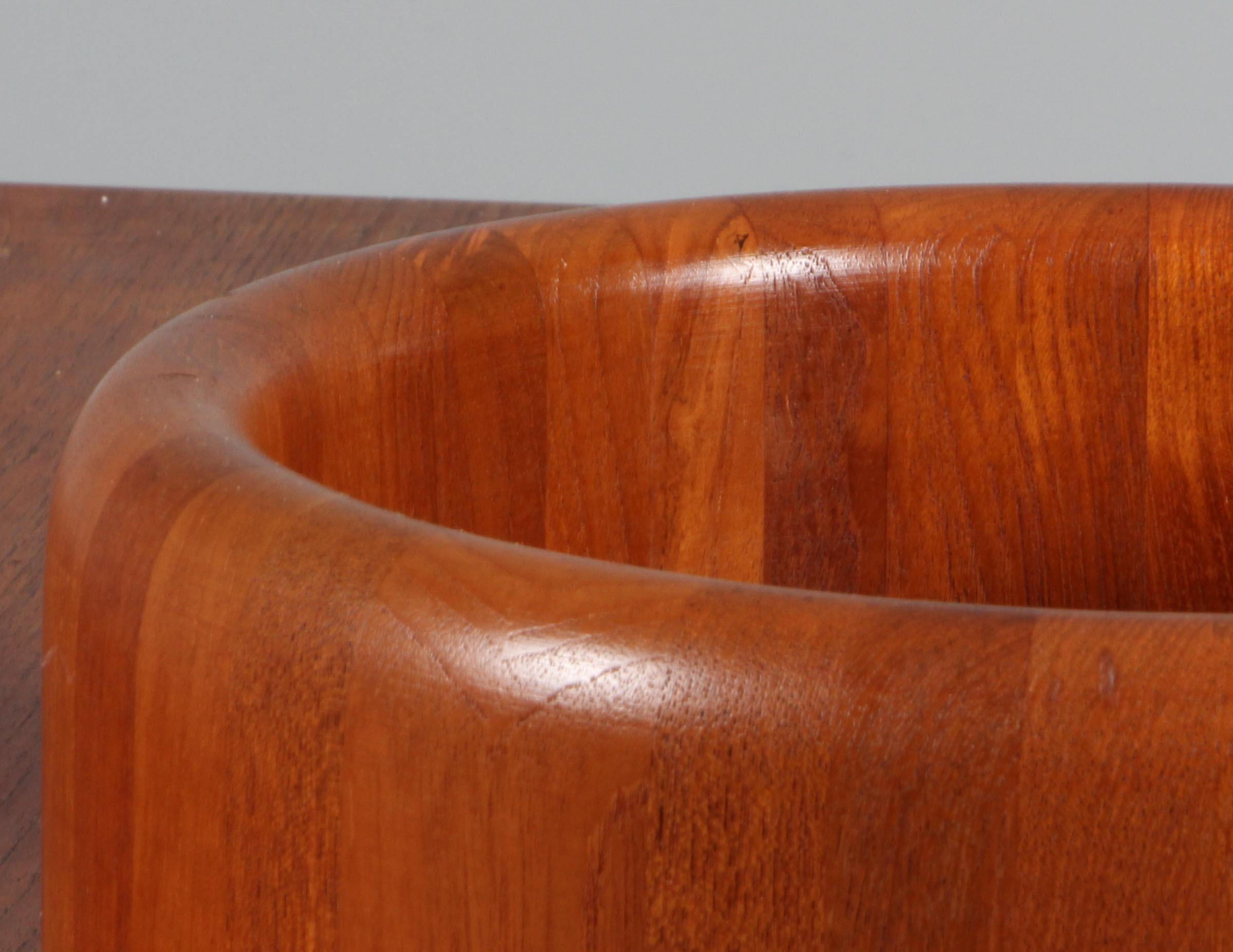 Danish Solid Teak Bowl For Sale