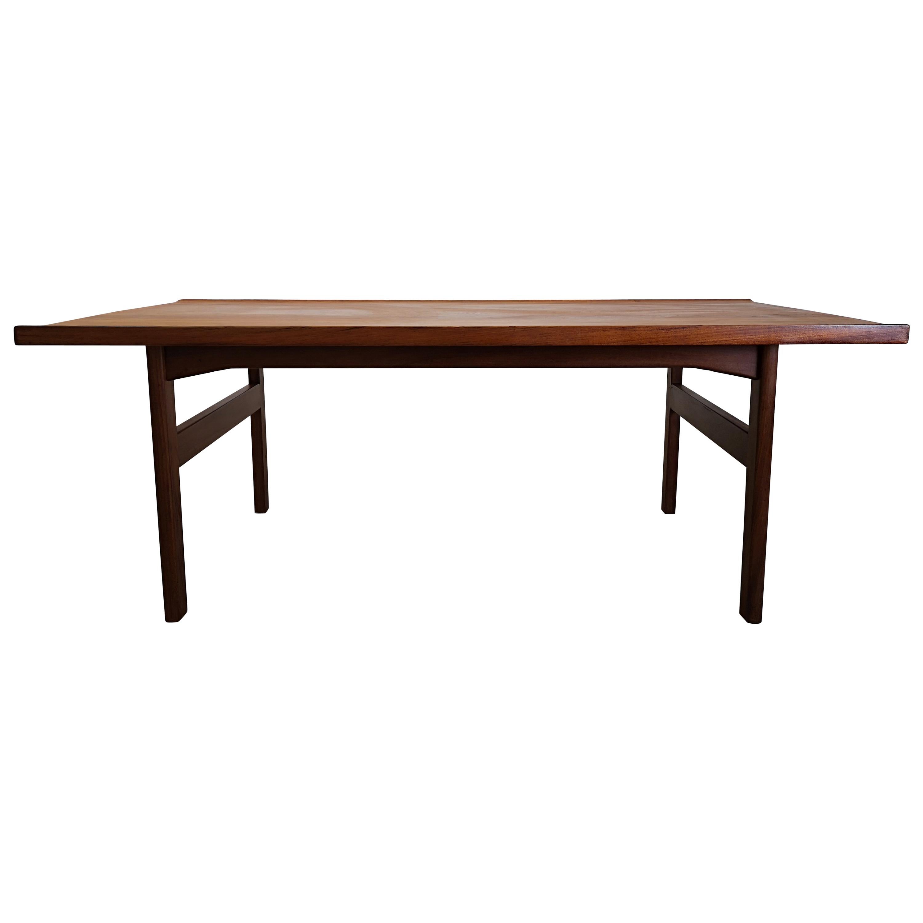 Solid Teak Coffee Table by Tove and Edvard Kindt Larsen