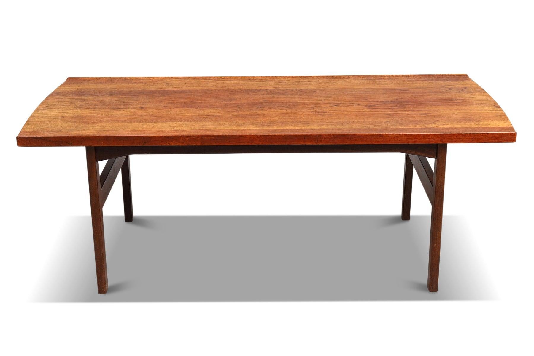 Mid-Century Modern Solid Teak Coffee Table by Tove + Edvard Kindt-Larsen #2 For Sale