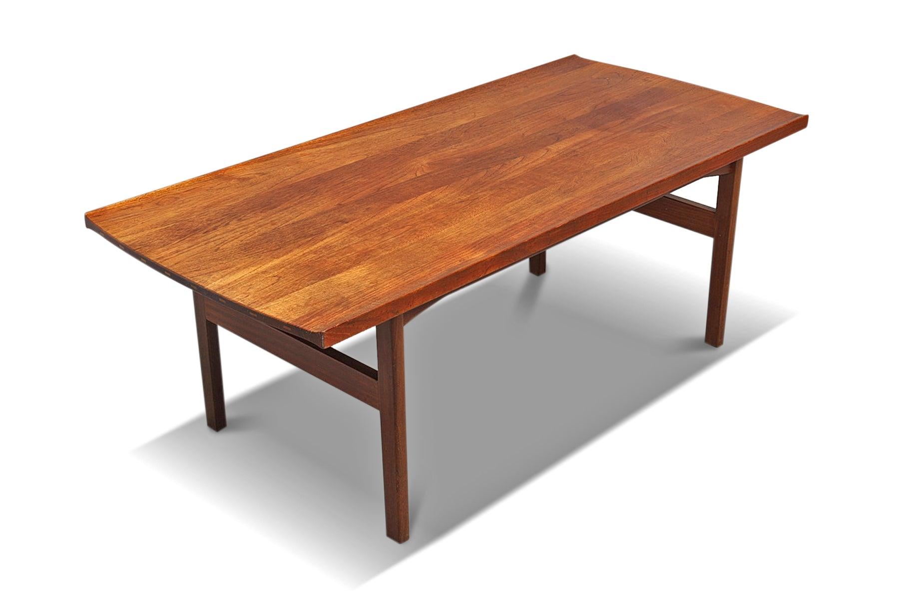 20th Century Solid Teak Coffee Table by Tove + Edvard Kindt-Larsen #2 For Sale