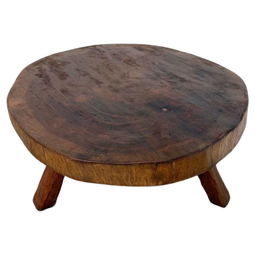 Solid teak coffee table from the 1950