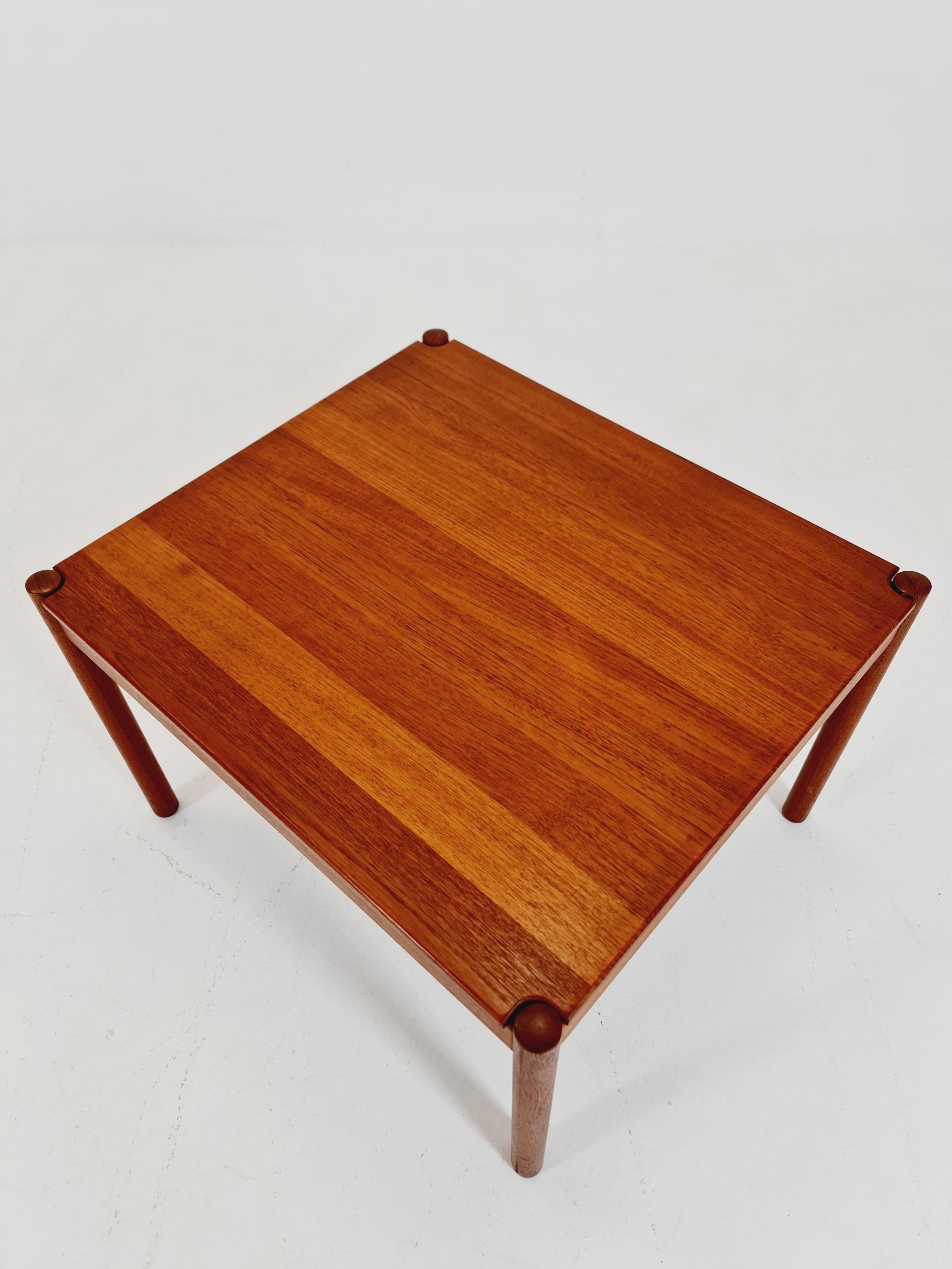 Danish Solid Teak  / coffee table/ side table from the 60s By Magnus Olesen for Durup Mobelfabrik 

Designer: Danish designer 

Design year: 1960s Made in Denmark

Dimensions:  : 59 D x 67 B x 46 H cm

It is in great vintage condtion, however, as