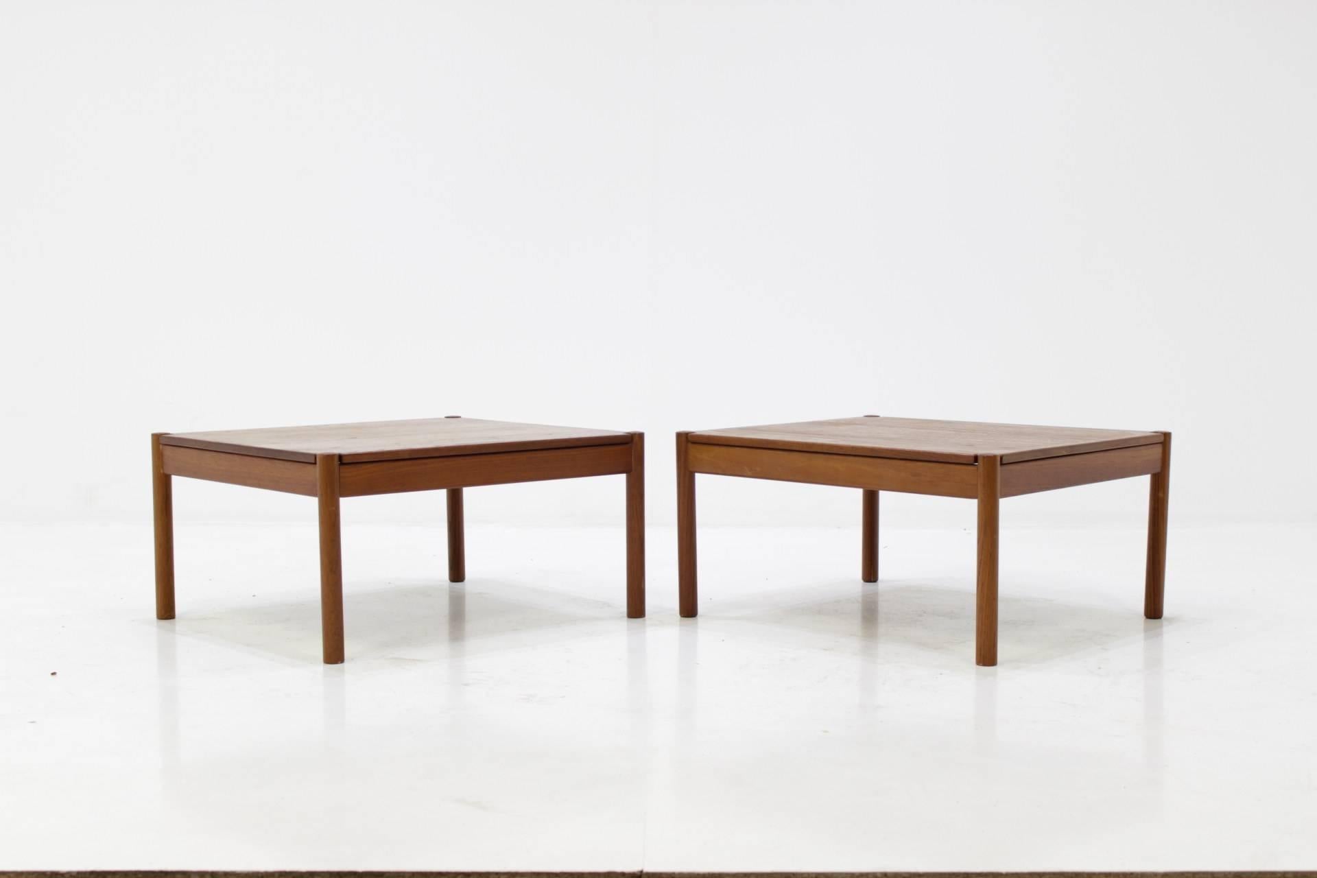 Danish Solid Teak Coffee Tables by Magnus Olesen For Durum, Set of Two