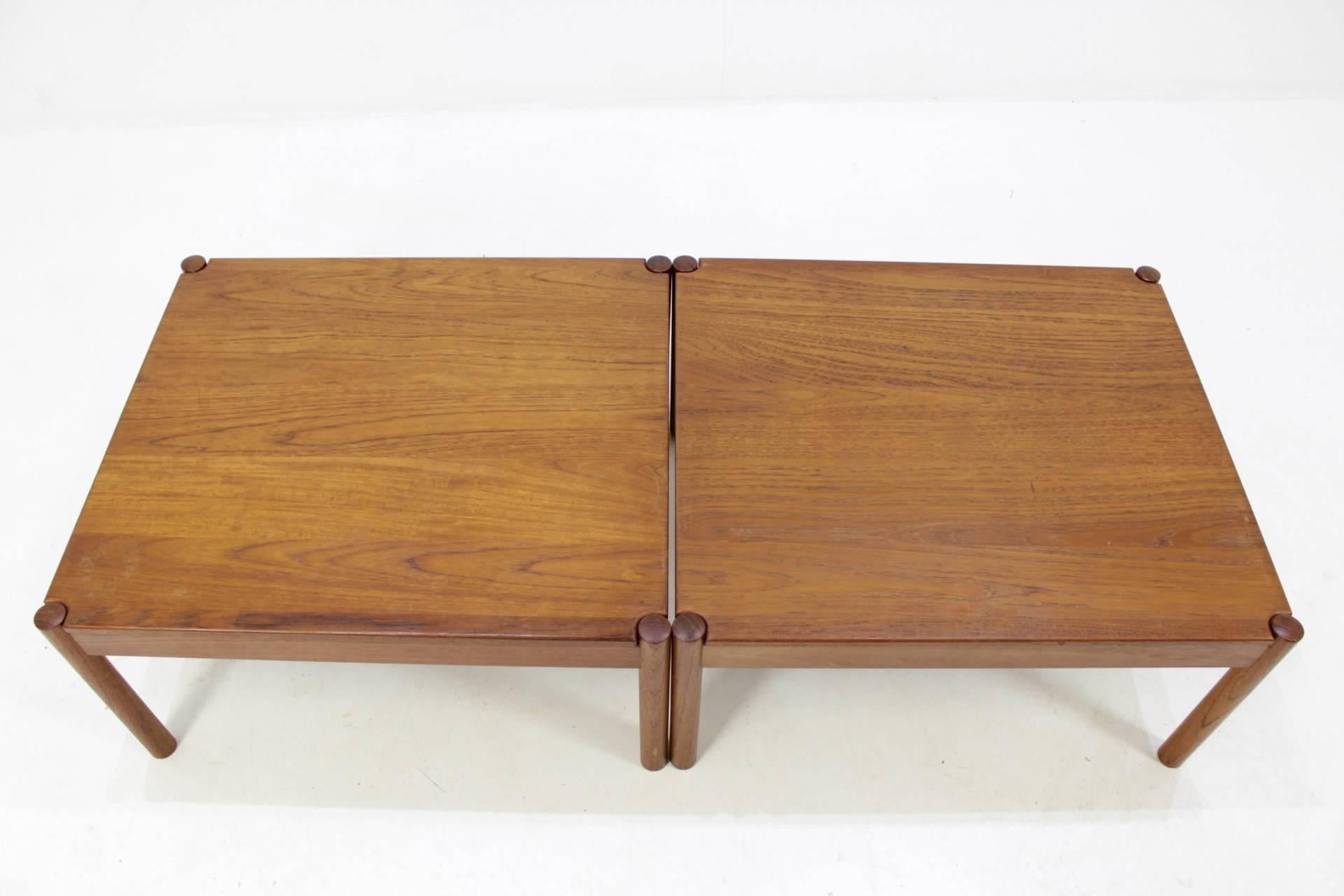 Solid Teak Coffee Tables by Magnus Olesen For Durum, Set of Two 3