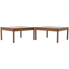 Solid Teak Coffee Tables by Magnus Olesen For Durum, Set of Two
