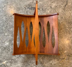 Solid Teak Crafted Magazine Holder by Jens Harald Quistgaard - Dank Designs