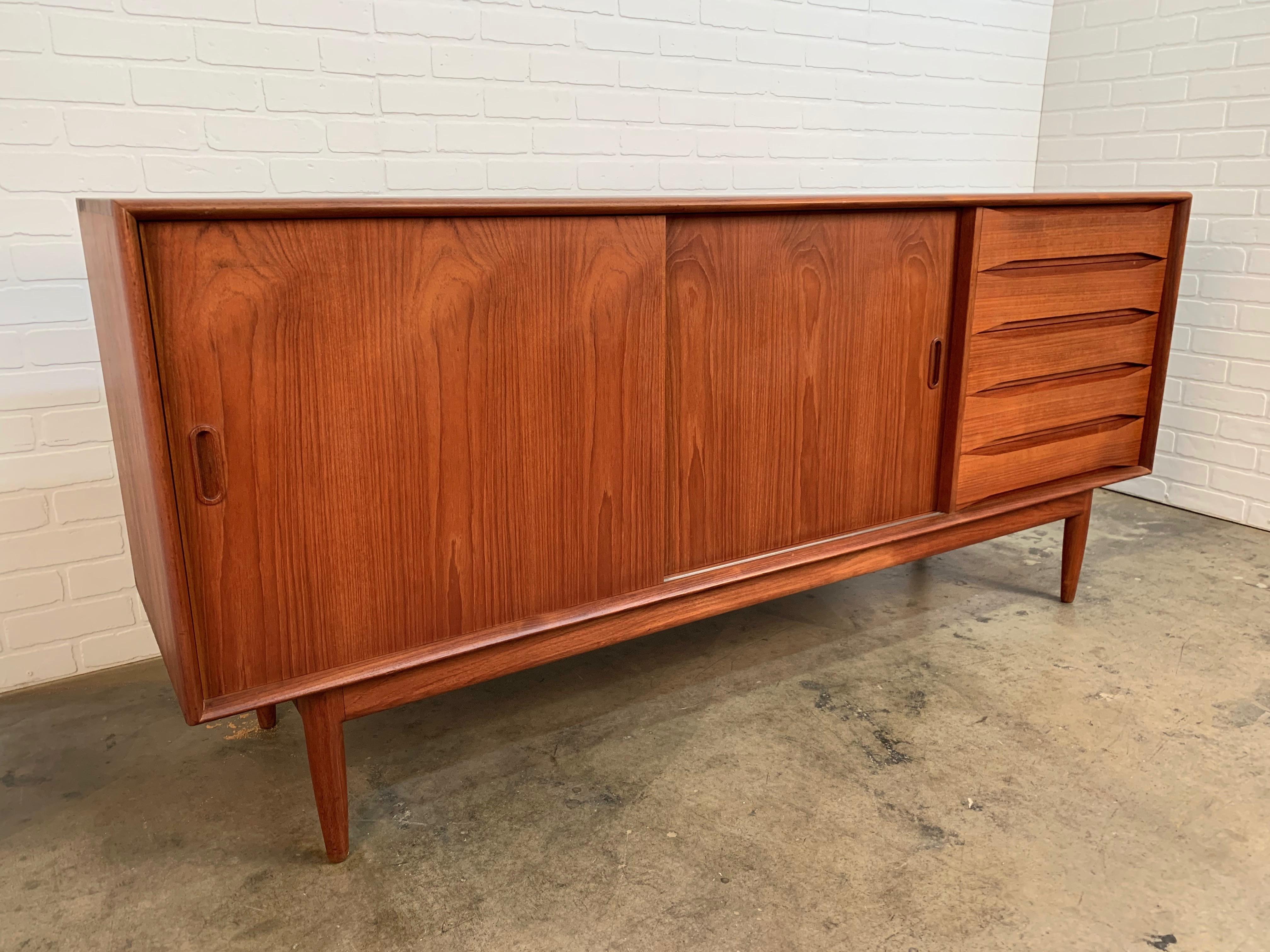 Solid Teak Credenza by Johannes Aasbjerg 2