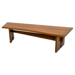 Solid Teak Custom Asymmetrical Studio Craft Coffee Table