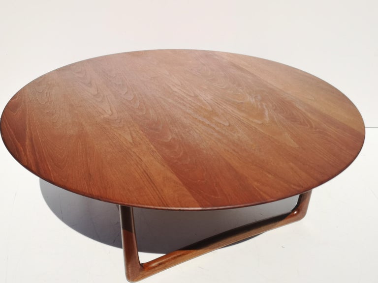 Solid Teak Danish Coffee / Cocktail Table by Peter Hvidt for France and